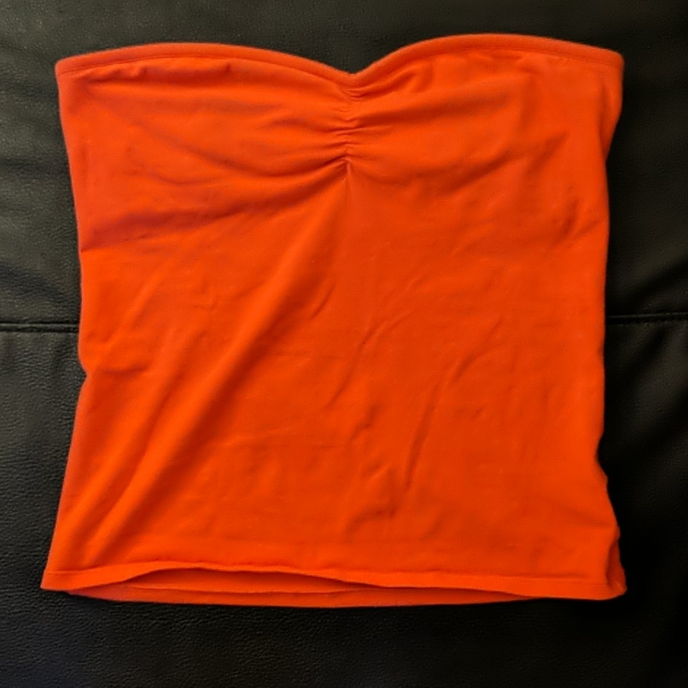 Aerie Orange Tube Top Sz large